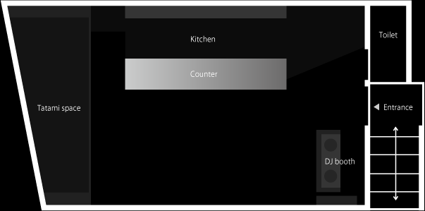 テーブル無し　※イベント、各種パーティー時など